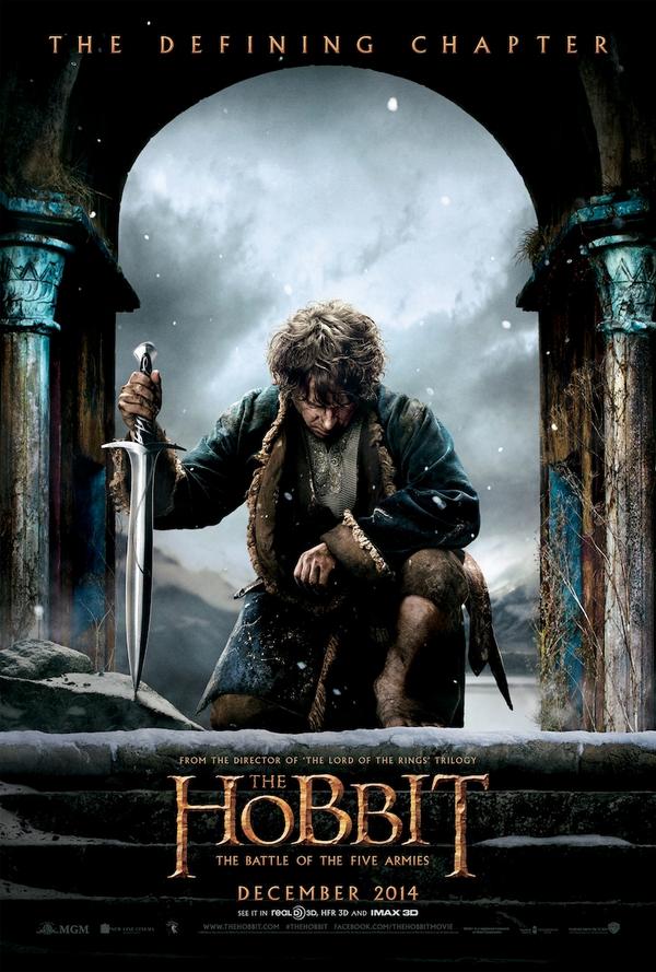 Bilbo Hobbit Cinco Exércitos poster